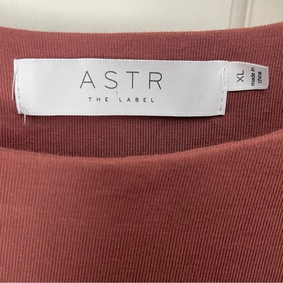 ASTR the Label Westwood Dress XL Pink Cutout Midi Stretch Jersey Sexy Revolve - Picture 6 of 8